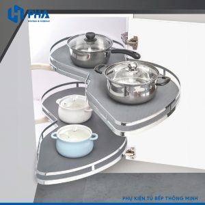 Mâm xoay góc hình lá