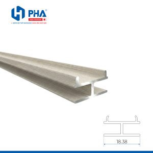 nẹp trung gian che lưng tủ màu vân gỗ ý