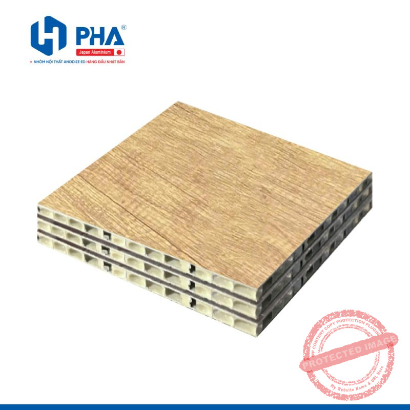 Tấm lưng tổ ong màu vân gỗ sồi