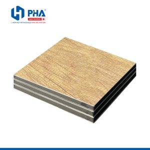 tấm lưng nhôm than tre màu vân gỗ sồi