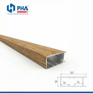 tấm trước 50mm vân gỗ sồi