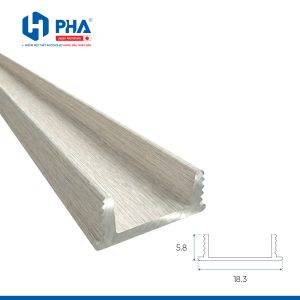 thanh nẹp cạnh màu vân gỗ ý