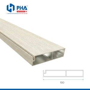 thanh nhôm làm ngăn kéo tủ 100 màu vân gỗ ý