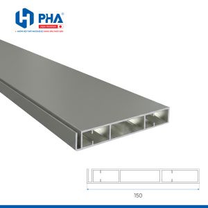 thanh nhôm làm ngăn kéo tủ 150 màu be xám