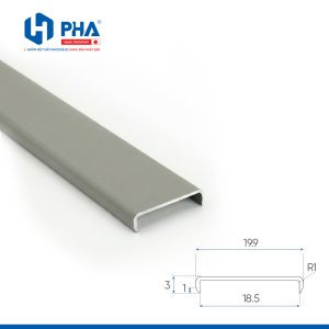 thanh bọc cạnh - màu be xám