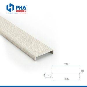 thanh bọc cạnh - màu vân gỗ ý