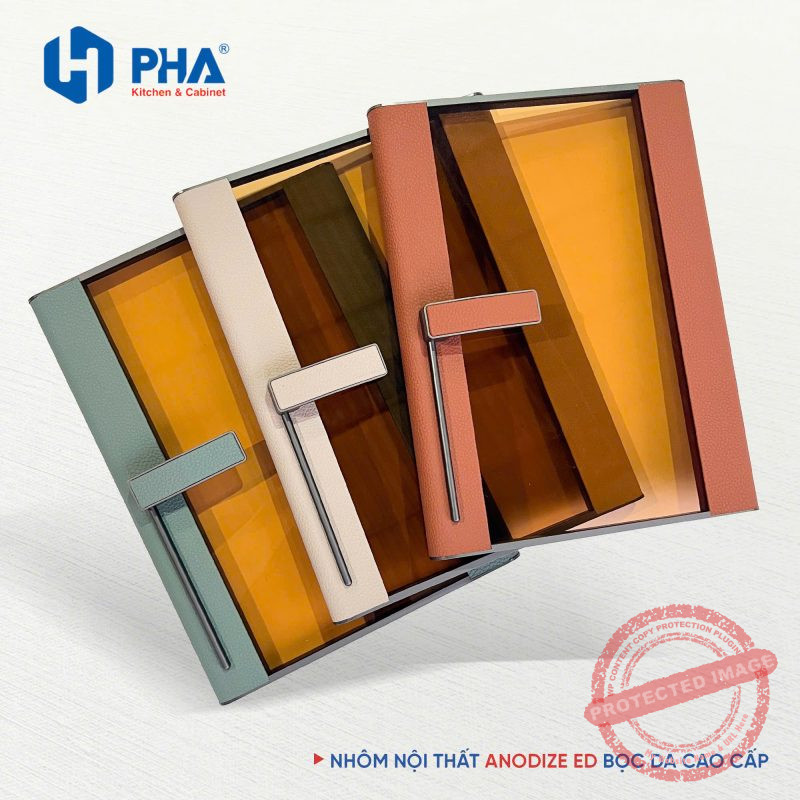 Thanh nhôm cánh kính bọc da