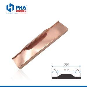 tay nắm CNC tủ bếp tràn viền màu hồng bóng 350