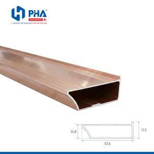 thanh cánh trơn bản lớn tràn viền - hồng bóng