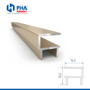 Nẹp che pano hộp phẳng - màu champagne PHA-040