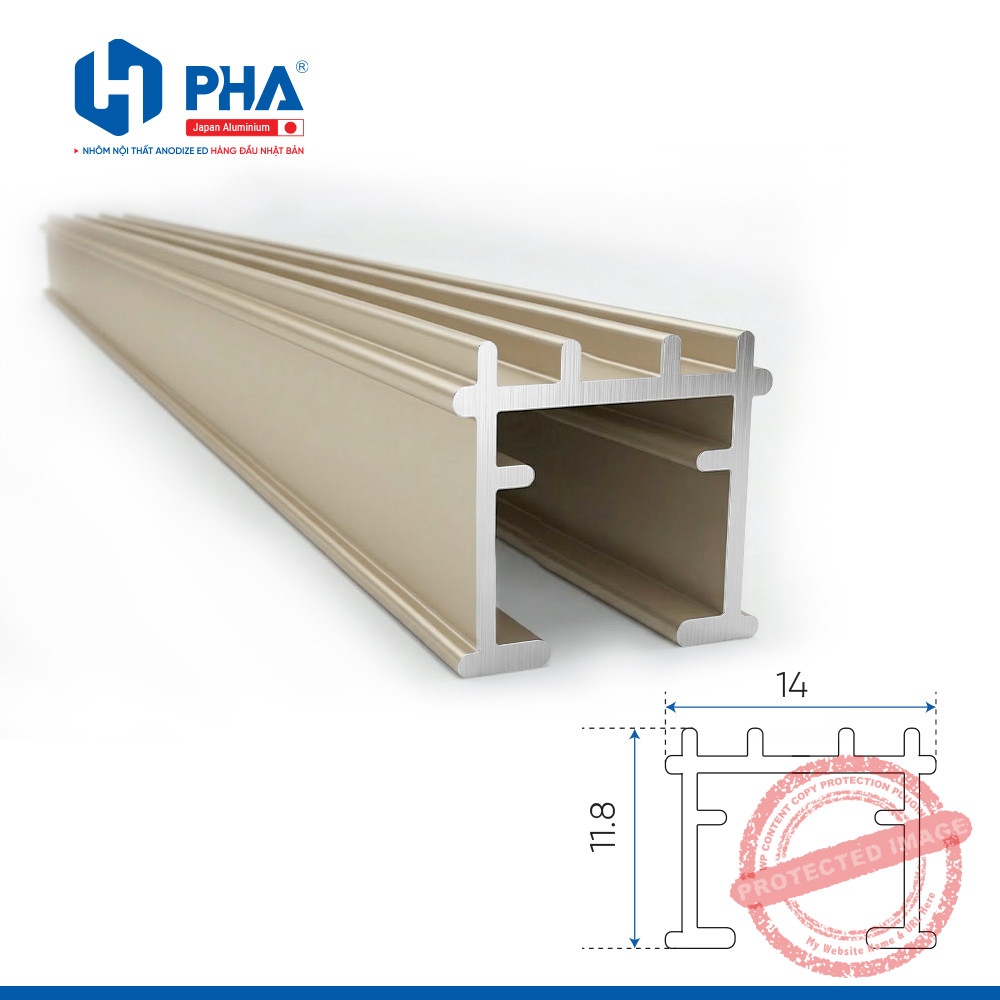 Thanh góc chốt tấm 16mm nhôm thô mạ Cromat - màu champagne - PHA-041 Thanh góc chốt tấm 16mm nhôm thô mạ Cromat - màu champagne - PHA-041